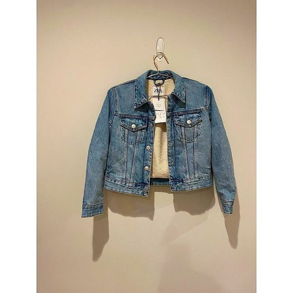 Zara Blue Jean Jacket - Picture 1 of 3